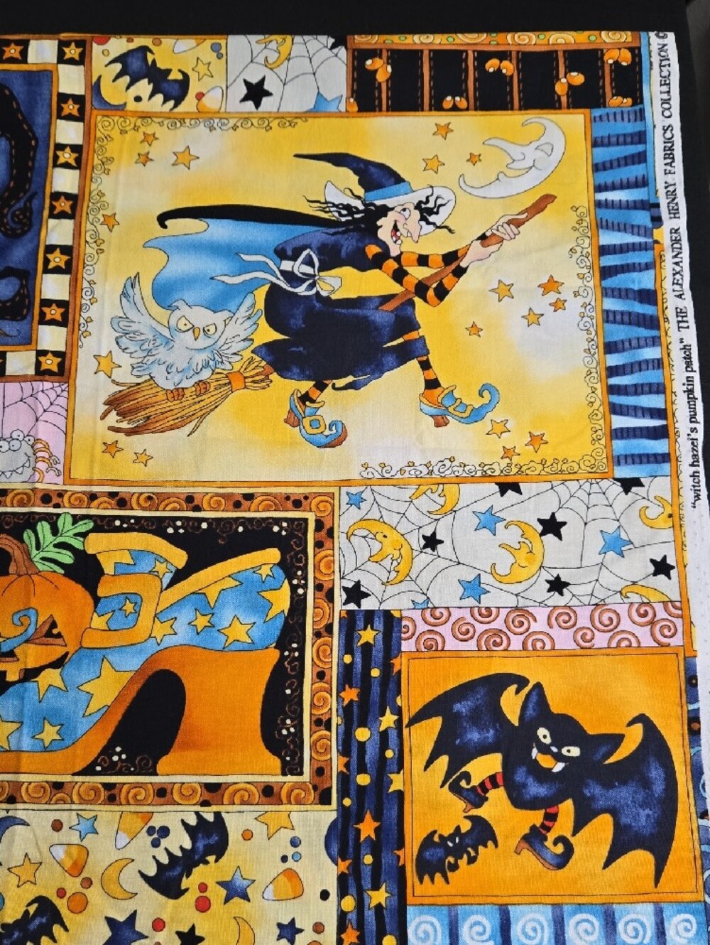 ๐๐๐2006 Witch Hazel's Pumpkin Patch Alexander Henry Fabrics Collection 1/2 Yd - Picture 8 of 8